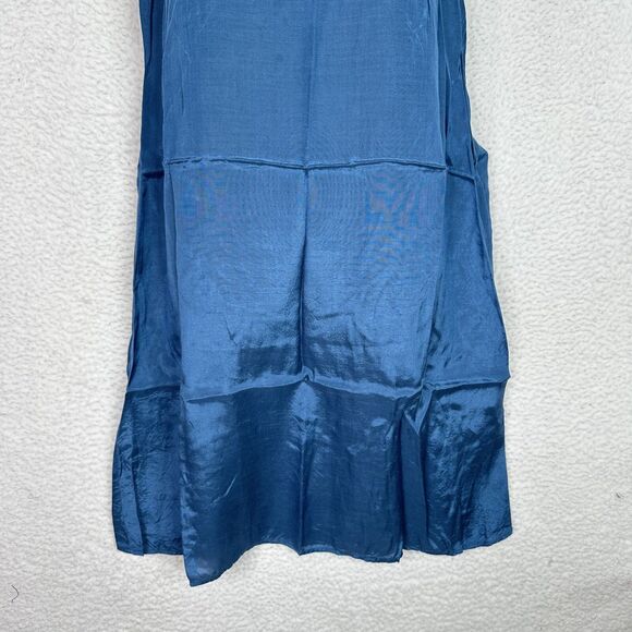 Noa Noa Slip Dress Womens Sz M Blue Sleeveless Spaghetti Strap Feminine Romantic - Picture 3 of 13
